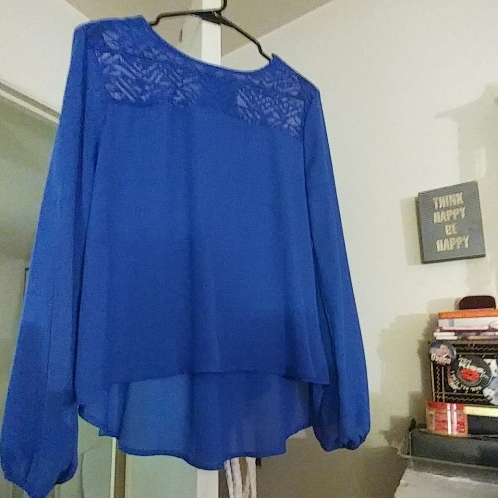 Royal Blue Blouse